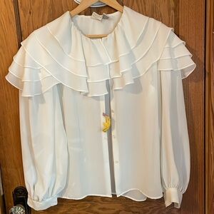 Vintage 80's Liz Claiborne flowy blouse